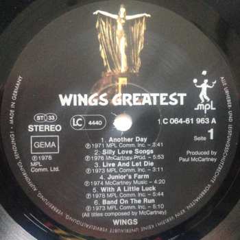 LP Wings: Wings Greatest