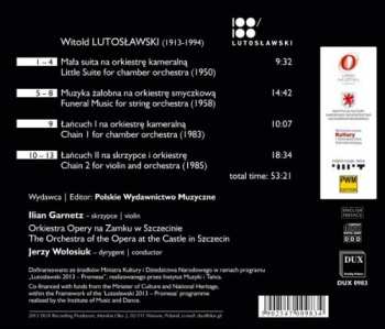 CD Witold Lutoslawski: Little Suite - Funeral Music - Chains 1 & 2