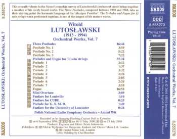 CD Antoni Wit: Preludes And Fugue For 13 Solo Strings • Three Postludes • Fanfares (Orchestral Works, Vol. 7)