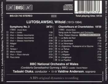 CD Witold Lutoslawski: Symphony No. 3 • Chantefleurs Et Chantefables