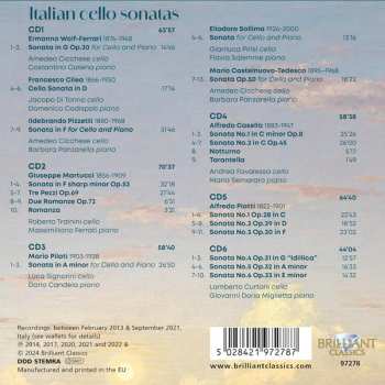 6CD/Set di cofanetti Francesco Cilea: Italian Romantics - Italian Cello Sonatas