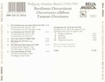 CD Wolfgang Amadeus Mozart: Berühmte Ouvertüren