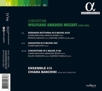 CD Wolfgang Amadeus Mozart: Mozart Concertone