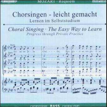 CD Wolfgang Amadeus Mozart: Chorsingen Leicht Gemacht:mozart,requiem (bass)