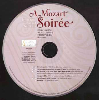 CD Wolfgang Amadeus Mozart: A Mozart Soirée - Divertimenti, Arias And Nocturnes