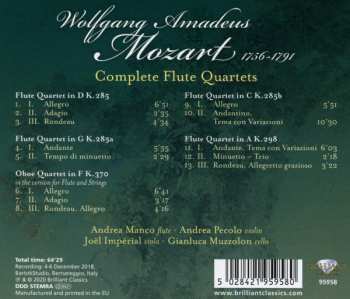 CD Wolfgang Amadeus Mozart: Complete Flute Quartets