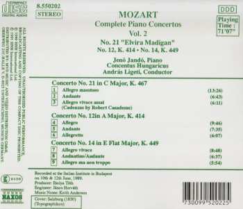 CD Wolfgang Amadeus Mozart: Complete Piano Concertos Vol. 2 – No. 21 "Elvira Madigan" • No. 12, K. 414 • No. 14, K. 449