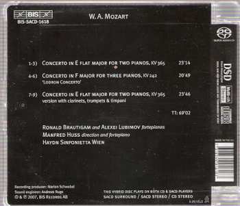 SACD Wolfgang Amadeus Mozart: Concertos For Two And Three Pianos