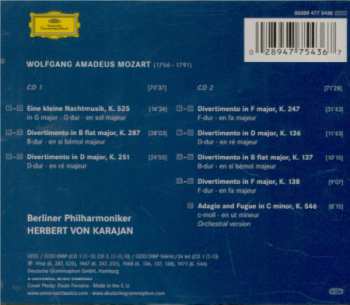 2CD Berliner Philharmoniker: Divertimenti / Eine Kleine Nachtmusik / Adagio & Fugue