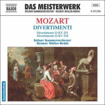 CD Wolfgang Amadeus Mozart: Divertimenti Kv 251 & 334
