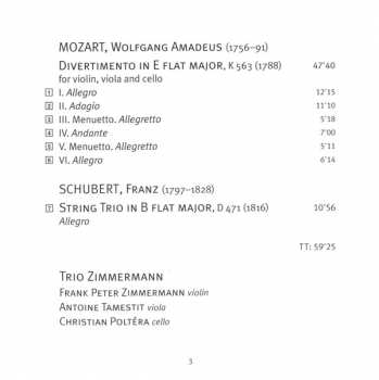 SACD Wolfgang Amadeus Mozart: Divertimento K 563