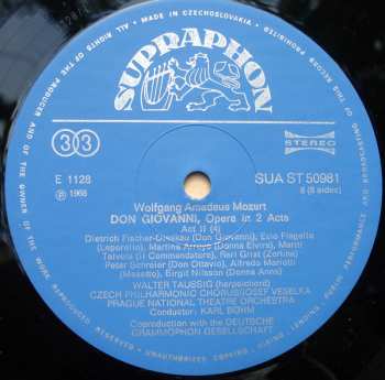 4LP/Set di cofanetti Wolfgang Amadeus Mozart: Don Giovanni, Opera In 2 Acts