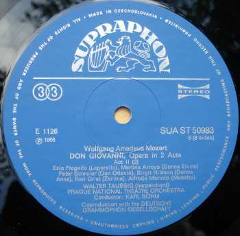 4LP/Set di cofanetti Wolfgang Amadeus Mozart: Don Giovanni, Opera In 2 Acts