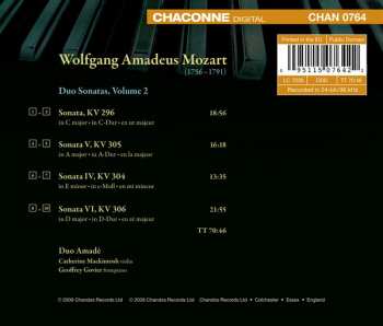 CD Wolfgang Amadeus Mozart: Duo Sonatas, Vol. 2