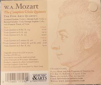 2CD Wolfgang Amadeus Mozart: The Complete Viola Quintets