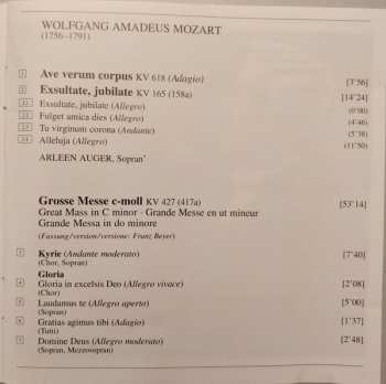 CD Wolfgang Amadeus Mozart: Grosse Messe C-Moll KV 427 (Exsultate, Jubilate KV 165 - Ave Verum Corpus KV 618)