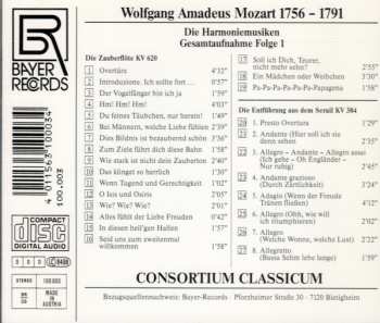 CD Wolfgang Amadeus Mozart: Harmoniemusiken Gesamtaufnahme Folge I - Zauberflöte, Entführung aus dem Serail