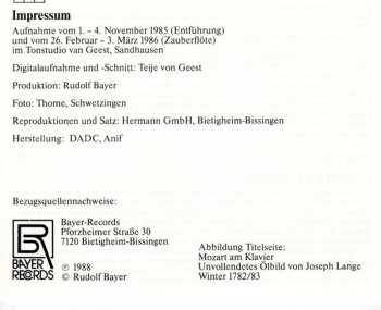 CD Wolfgang Amadeus Mozart: Harmoniemusiken Gesamtaufnahme Folge I - Zauberflöte, Entführung aus dem Serail
