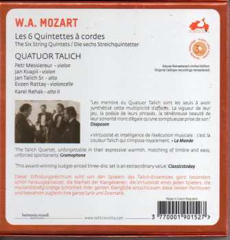 3CD/Set di cofanetti Wolfgang Amadeus Mozart: Les 6 Quintettes À Cordes DLX | LTD