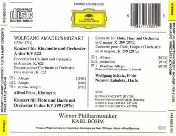 CD Wolfgang Amadeus Mozart: Klarinettenkonzert (Clarinet Concerto) - Konzert Für Flöte & Harfe (Concerto for Flute & Harp)