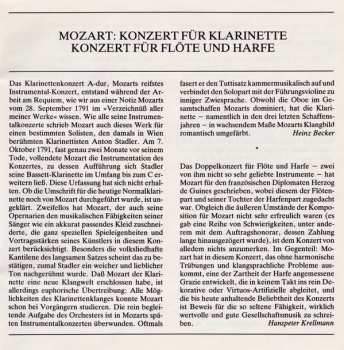 CD Wolfgang Amadeus Mozart: Klarinettenkonzert (Clarinet Concerto) - Konzert Für Flöte & Harfe (Concerto for Flute & Harp)
