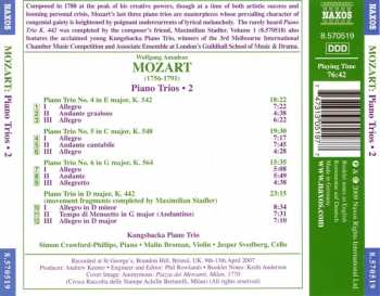 CD Wolfgang Amadeus Mozart: Late Piano Trios (K. 542, K. 548 And K. 564)