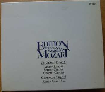 2CD/Set di cofanetti Wolfgang Amadeus Mozart: Lieder - Kanons - Arien - Songs - Canons - Arias - Chants - Canons- Airs