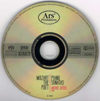SACD Wolfgang Amadeus Mozart: Mozart The Poet – Piano Sonatas KV 332 / KV 330 / KV 331