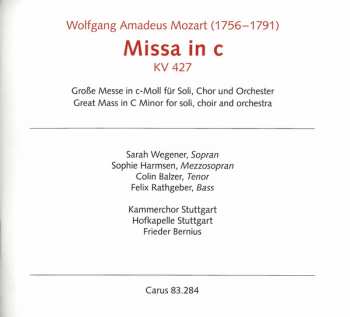 CD Wolfgang Amadeus Mozart: Missa In C (Große Messe KV 427)