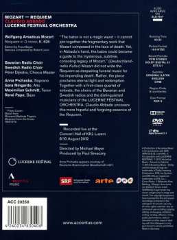 DVD Wolfgang Amadeus Mozart: Mozart: Requiem