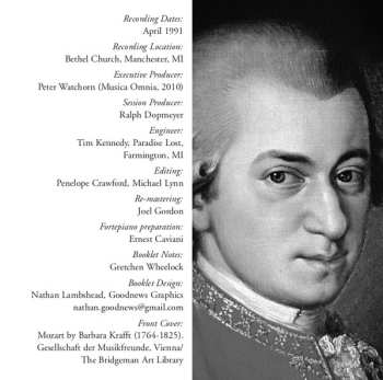CD Wolfgang Amadeus Mozart: Sonatas, K. 284/205b; K. 457 / Rondo K. 511 / Fantasie K. 475