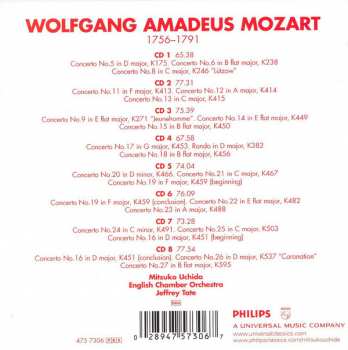 8CD/Set di cofanetti Wolfgang Amadeus Mozart: The Piano Concertos
