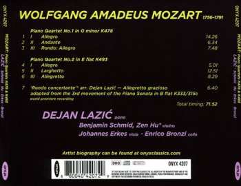 CD Wolfgang Amadeus Mozart: Piano Quartets In G Minor K478 & E Flat Major K493; Rondo Concertante K333
