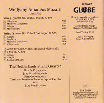 CD Wolfgang Amadeus Mozart: Quartets & Oboe Quartet