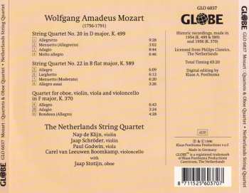 CD Wolfgang Amadeus Mozart: Quartets & Oboe Quartet
