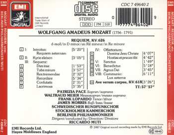 CD Berliner Philharmoniker: Requiem / Ave Verum Corpus