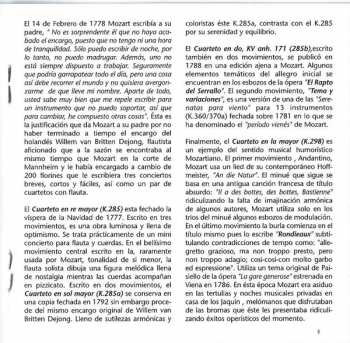 CD Wolfgang Amadeus Mozart: Quartets For Flute, Violin, Viola And Violoncello