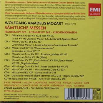 10CD/Set di cofanetti Wolfgang Amadeus Mozart: Sämtliche Messen