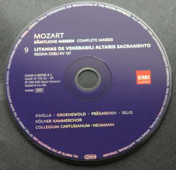10CD/Set di cofanetti Wolfgang Amadeus Mozart: Sämtliche Messen