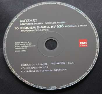 10CD/Set di cofanetti Wolfgang Amadeus Mozart: Sämtliche Messen