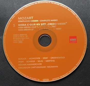 10CD/Set di cofanetti Wolfgang Amadeus Mozart: Sämtliche Messen
