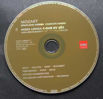 10CD/Set di cofanetti Wolfgang Amadeus Mozart: Sämtliche Messen