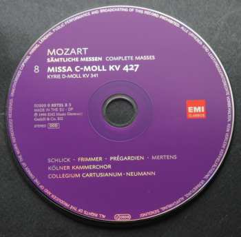 10CD/Set di cofanetti Wolfgang Amadeus Mozart: Sämtliche Messen
