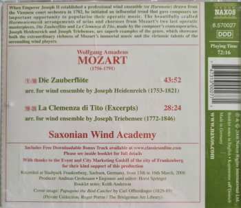 CD Wolfgang Amadeus Mozart: Zauberflöte/Titus (Harmoniemusiken)