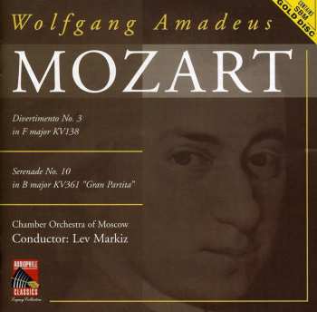 CD Wolfgang Amadeus Mozart: Serenade Nr.10 "gran Partita"
