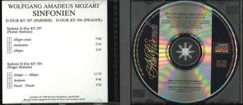 CD Wolfgang Amadeus Mozart:  Symphonie No. 31 D-dur KV 297 (Pariser Symphonie) / Symphonie No. 38 D-dur KV 504 (Prager Symphonie)