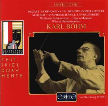 CD Johannes Brahms: Symphonie KV 385 / Doppelkonzert / Symphonie H-moll Unvolendete