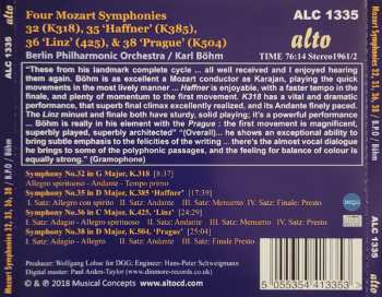 CD Berliner Philharmoniker: Symphonies 32, 35 ‘Haffner’, 36 ‘Linz’, & 38 ‘Prague’