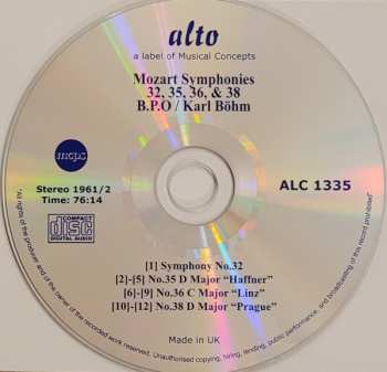 CD Berliner Philharmoniker: Symphonies 32, 35 ‘Haffner’, 36 ‘Linz’, & 38 ‘Prague’