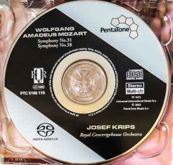 SACD Wolfgang Amadeus Mozart: Symphonies No.31 "Paris", KV 297 & No.38 "Prague" • Andante Zu KV 297